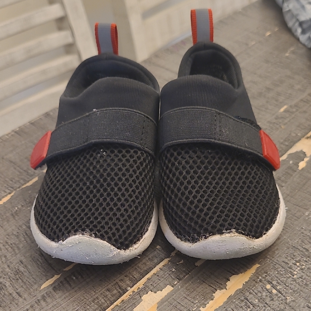 Cat & Jack Black and Red Kids Sneakers